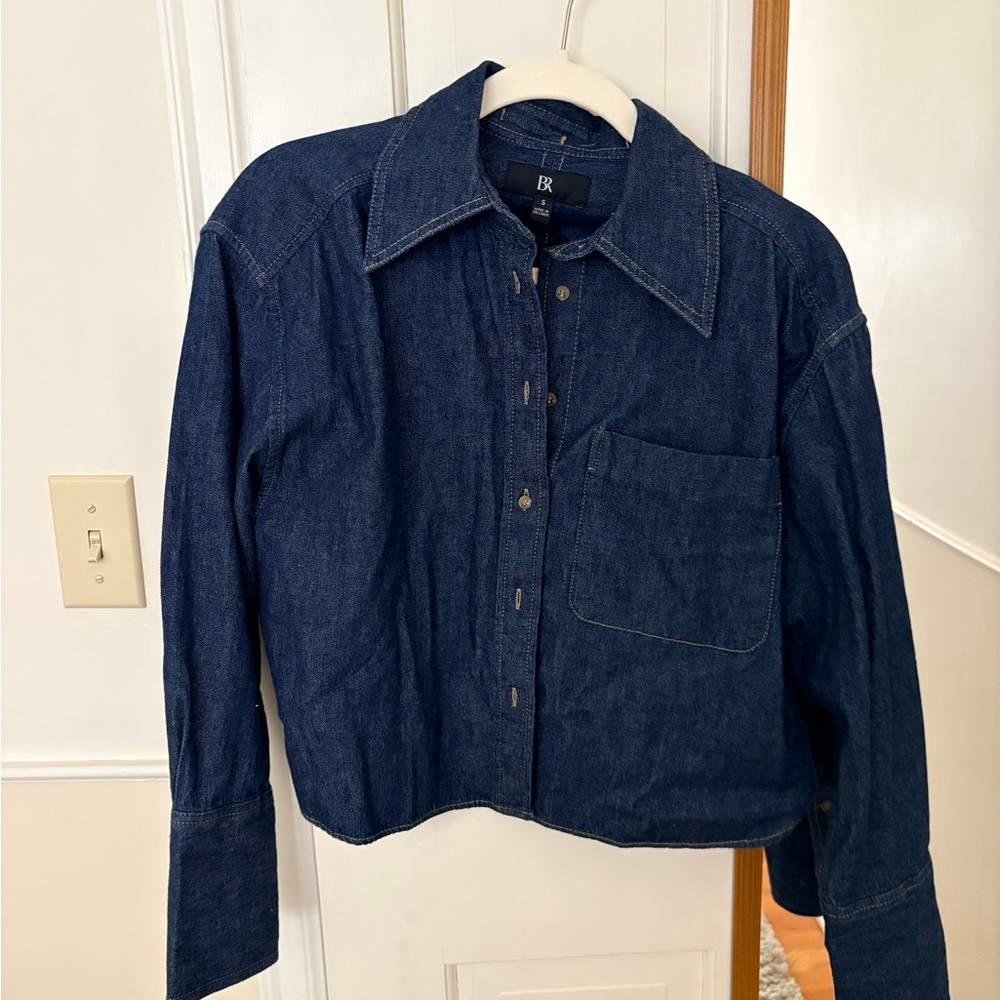 Banana Republic cropped Denim Shirt